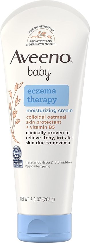 Aveeno Baby vochtinbrengende crème voor droge, jeukende huid - 206ml van Aveeno