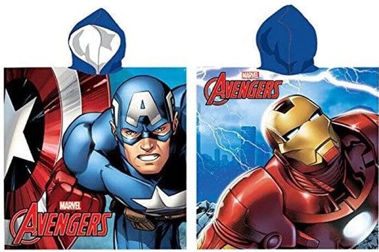 Avengers badponcho - 110 x 55 cm. - Marvel Avenger poncho handdoek van Marvel