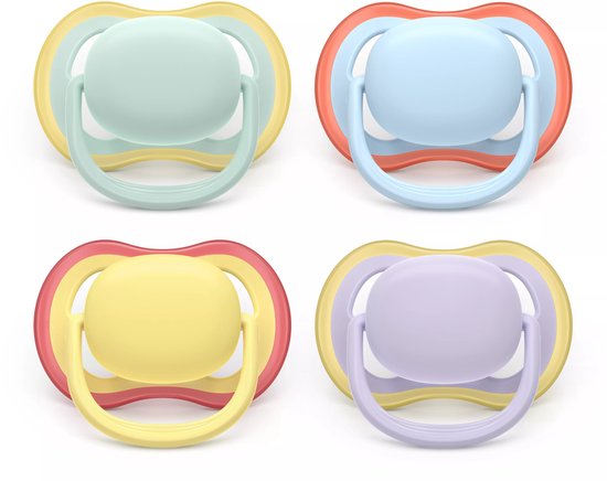 Avent Ultra Air 2 Orthodontische Fopspenen 0-6 Maanden (Kleur : Blauw)
