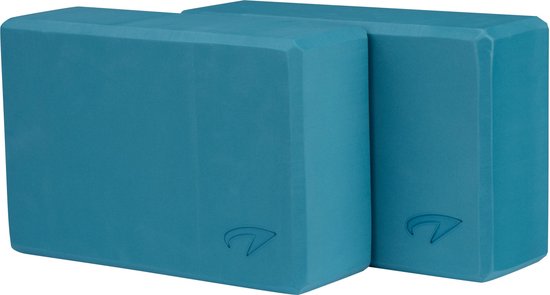 Avento Yoga Blok Set van 2 - Foam - Blauw van Avento