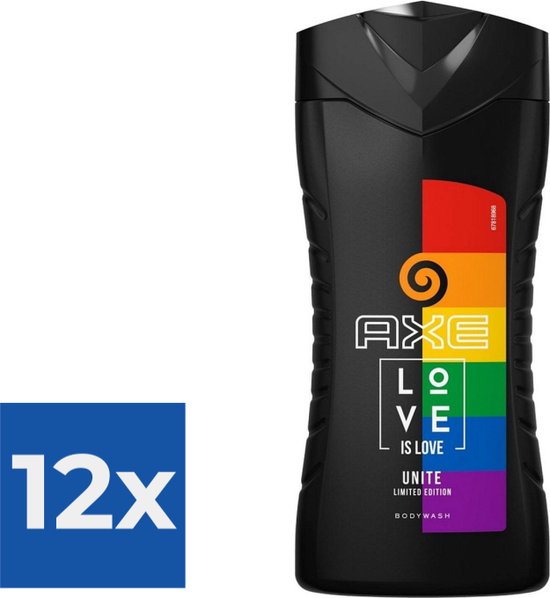 Axe Unite Love is Love Bodywash 250ML - Voordeelverpakking 12 stuks van Merkloos