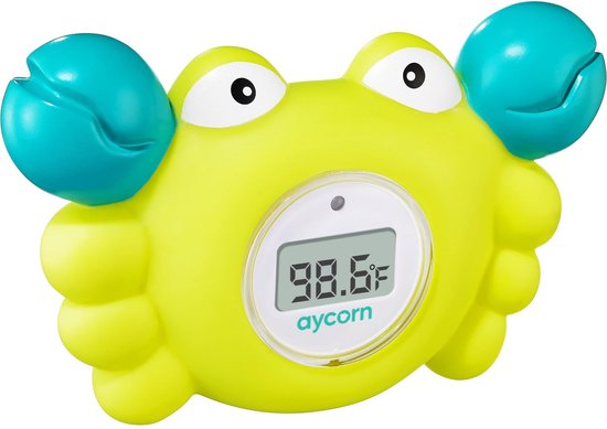 Aycorn Baby Thermometer Digitale Bad En Kamer Thermometer Voor Baby's - Waterbestendig Snelle En Nauwkeurige Waterwaarden Met Veiligheid Led Waarschuwingsalarm - Schattig Drijvend Badspeeltje van $