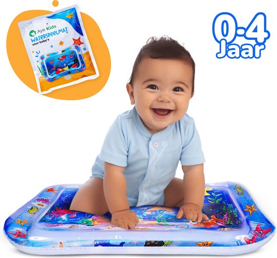 AyeKids Waterspeelmat - Watermat - Speelkleed - Opblaasbaar - Watermat Baby - Blauw van AyeKids