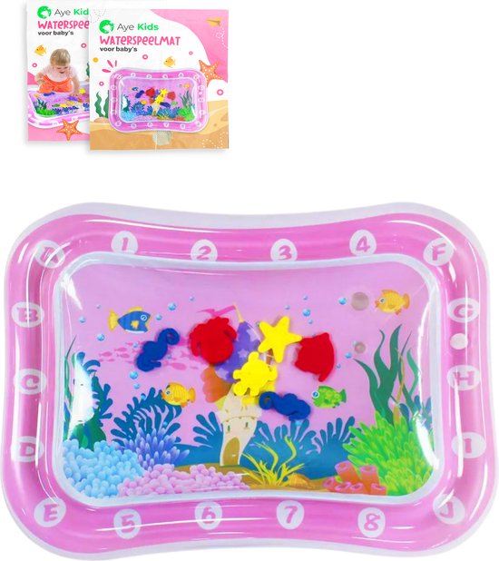 AyeKids Waterspeelmat - Watermat - Speelkleed - Opblaasbaar - Watermat Baby - Roze van AyeKids