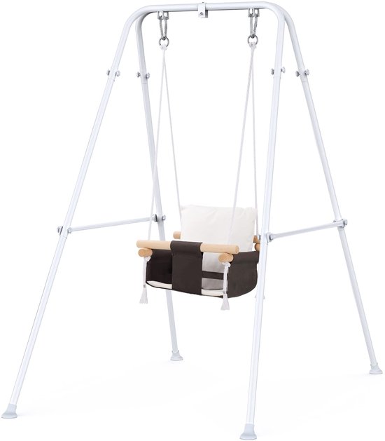 Azomor® Veilige en comfortabele babyschommel met frame voor binnen en buiten gebruik van Merkloos