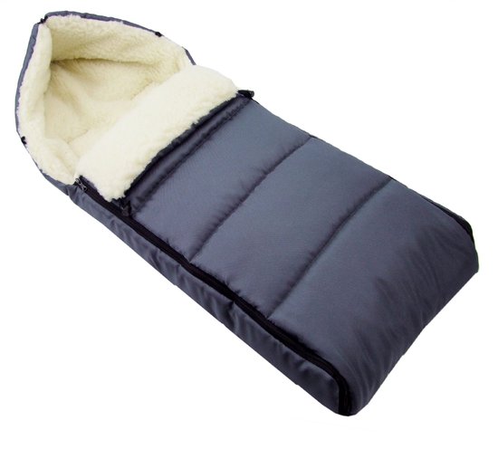 Azomor® Warme en Wasbare Voetenzak voor Kinderwagen en Buggy in Donkergrijs van Merkloos