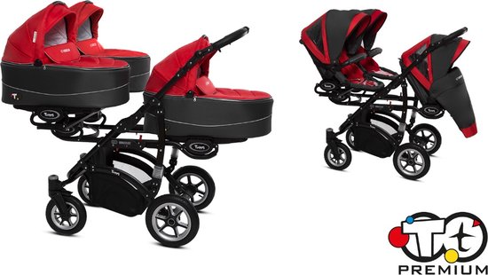 B Active Trippy drieling kinderwagen 2in1 (levertijd 3 á 4 weken) 08 Rosso van B Active
