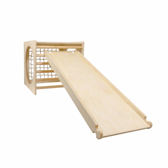 Babiem® Ben - Glijbaan - Bevordert Fysieke Ontwikkeling - Klimrek - Houten Speelgoed - Vanaf 3 Jaar - 110 x 40 x 7 cm - Glijbaan Peuter - FSC Hout van Babiem