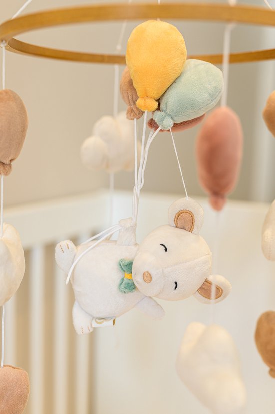 Babiem® Sam - Muziekmobiel Baby - Muis - Incl. Muziekdoosje - Muziekhanger - Boxmobiel - Muziekdoosje Baby - Geen Batterijen Nodig van Babiem