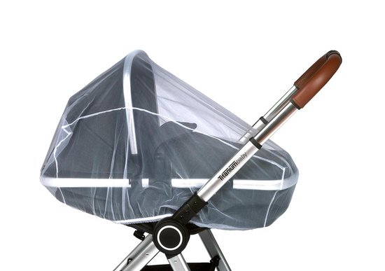 Babsana Klamboe Voor Kinderwagen - Wit van Babsana