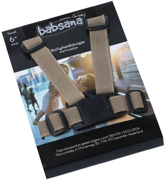 Babsana Universeel Beige Nylon Kinderstoel Tuigje van Merkloos