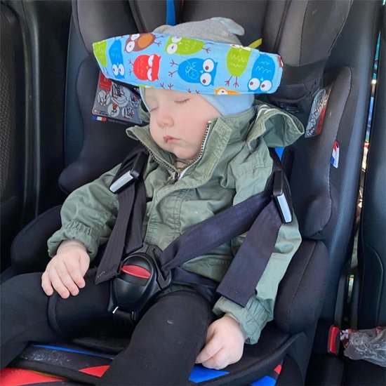 Baby-autozitje - Hoofd Ondersteuning - Veilig Slapen - Hoofdband - Kinderen Riem Bevestigingsriem - Hoofdsteun tijdens het slapen - Nekkussen -Kinderwagen van Merkloos