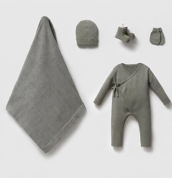 baby - baby geschenkset - geboortepak - kraamcadeau - baby kleding - unisex - 0-3 maanden van Merkloos