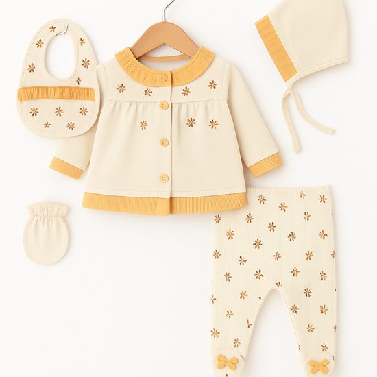 Baby - Baby meisje - Kraamcadeau - Babycadeau - Baby set 7 Delige van Merkloos