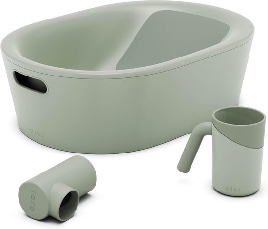 Baby Bad Set - Badartikelen Baby - Baby Wassen - Multi-Stage Ontwerp - 64 x 46 x 20 cm - Salie