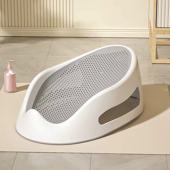 Baby Bad Zitje - Stoel - Baby - Bad - Ondersteuning - Zitje - Douche - Grijs - Anti Slip