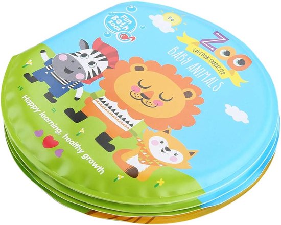 Baby Badboek - Waterproof Speelboek - Badtijd Educatie - Scheurbestendig Materiaal - 15x15x2 cm