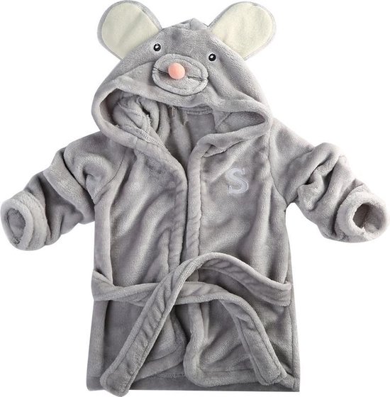 Baby badjas – badjas voor baby - badjas muis, vanaf 12 maanden - kraam cadeau van Hello Little One