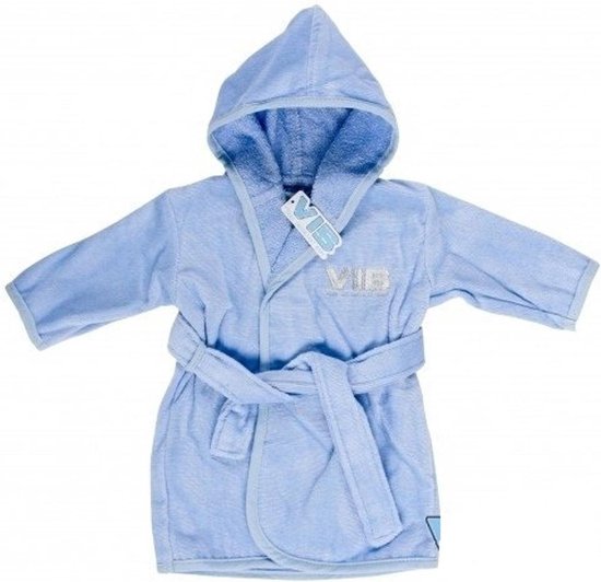 baby badjas blauw van VIB, 100% katoen van VIB®
