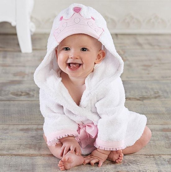 Baby badjas - Komfor - Princes - Inclusief gratis baby borstel & kam van Komfor