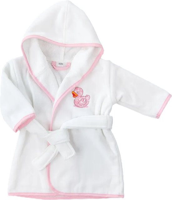 Baby badjas meisje met badeendje van FrogBox