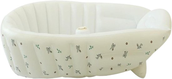 Baby Badje - Draagbaar Zwembadje - Veilig Baden - Verstelbare Ondersteuning - 90x55cm - Konijnenkop