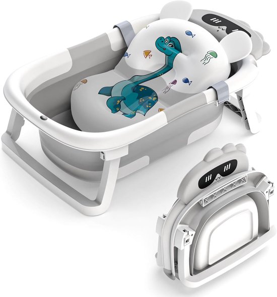 Baby Badje met Standaard - Inklapbaar Baby Bad - Zitbad Kinderen - Badzitje