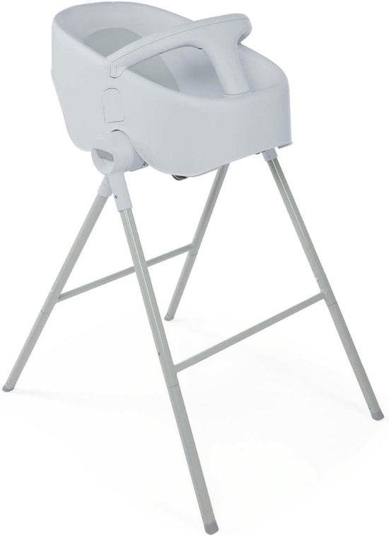 Baby Badje met Standaard - Zitje - Vanaf Geboorte tot 11 kg - Grijs