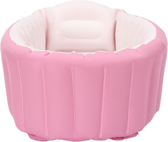 Baby Badje - Opblaasbaar Badje - Baby Verzorging - Inclusief Pomp - 77 x 40 cm - Roze