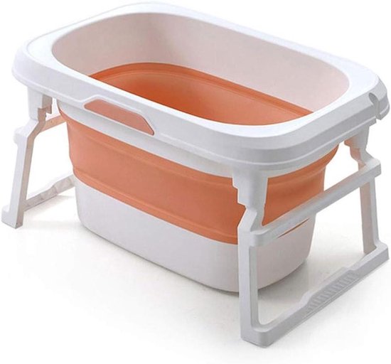 Baby Badje - Opvouwbaar Bad - Veilig Wassen - Stabiele Driehoek - Groot Formaat - Blauw