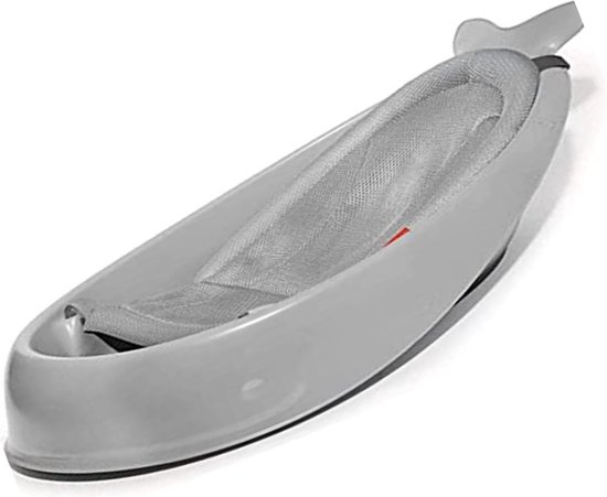 Baby Badkuip - Baby - Badkuip - Badzitje - Verzorging - Hygiene - Veiligheid - 3 Standen - antislip - Badkamer voor Baby's - Grijs van Luvion