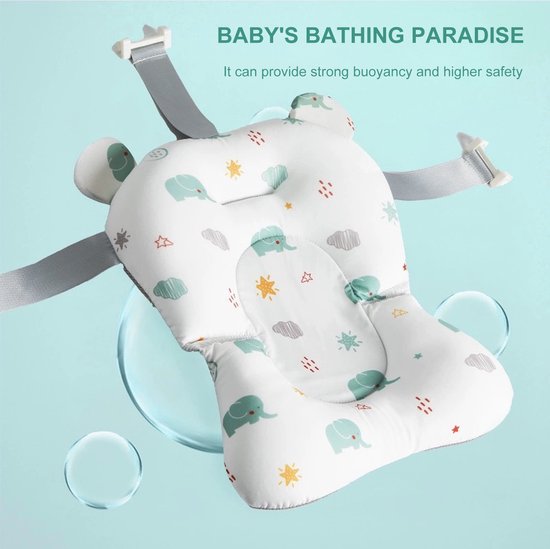 Baby badkussen - Baby badzitje - Bad kussen - Baby bad accessoires - Baby Badmatras - Veiligheid baby kussen voor bad - vriligheidskussen voor in bad - Zachte babykussen van Merkloos