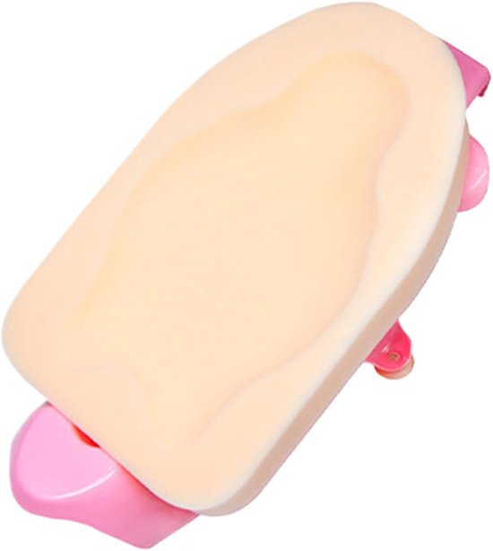 Baby Badkussen - Badsponsmat Inzet - Veilig Wassen - Antislip Ontwerp - 50.5 x 29 cm - Grijs