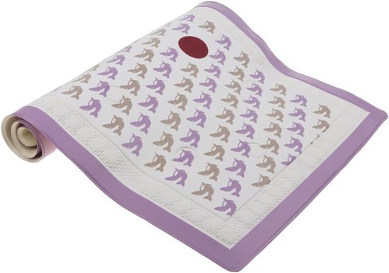 Baby badmat - Antislip badmat - Veilig in bad - Temperatuurindicator - 70 x 40 cm - Paars