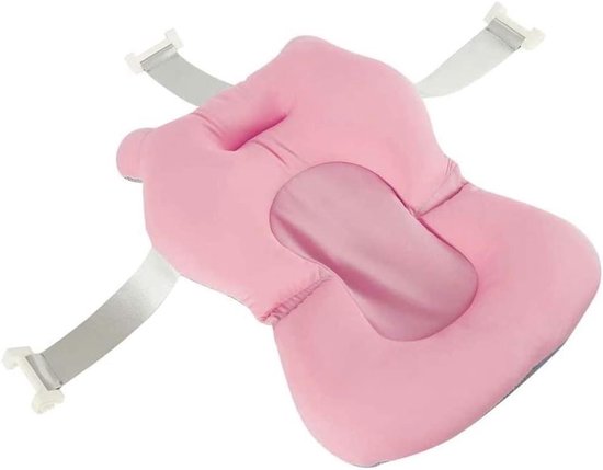 Baby Badmat - Baby Zitje Bad - Veilig Baden - Met Hoofdkussen - 76x51 cm - Groen