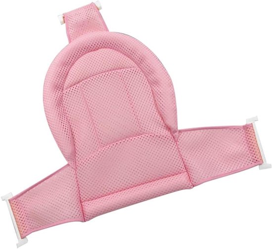 Baby Badsteun - Baby Net - Veilig Baden - Verstelbare Maat - Universeel - Roze