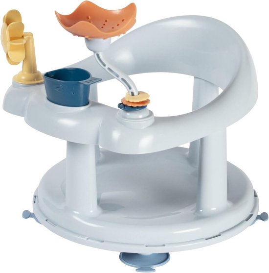 Baby Badstoel - Draaibare Zitting - Veilig Baden - 360 Graden Draaibaar - Tot 10 Kg - Blauw