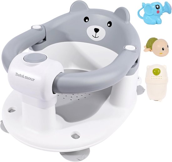 Baby Badzitje 6 Maanden+ Antislip Kinderzitje voor in Bad met Speeltjes van Merkloos