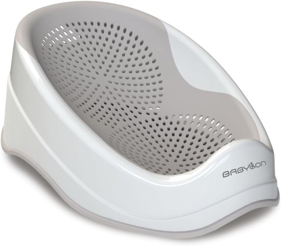 Baby badzitje - Kinderbad stoel - Veilig badderen - Antislip oppervlak - 585 cm - Lichtgrijs
