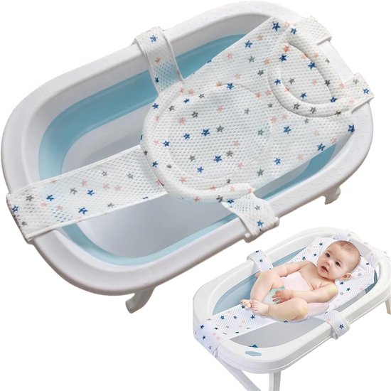 Baby bath support pillow - non-slip baby hanging pad - baby bath accessory - bath seat baby - baby bath mat van Bathtubzz