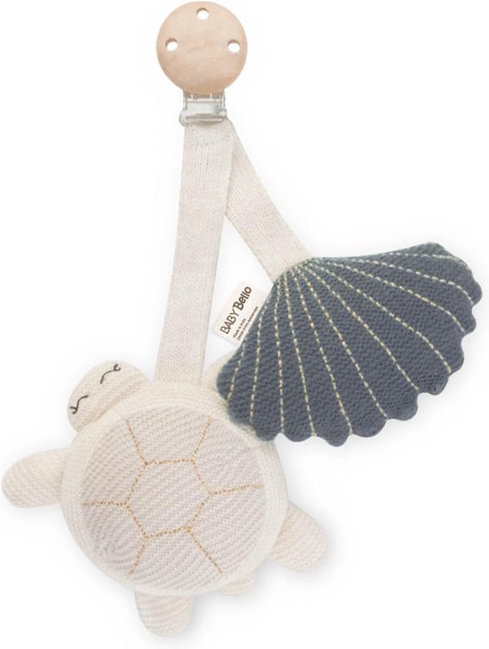 Baby Bello Tily de Schildpad - Wagenhanger - Blauw van Baby Bello