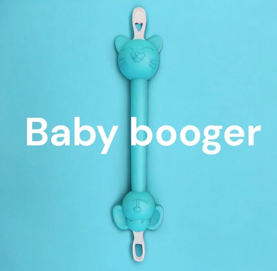 Baby - booger - snotverwijderaar - vewijderen van oorsmeer en snot - neusreiniger - kind - peuter - snotneus - veilig - blauw van Merkloos