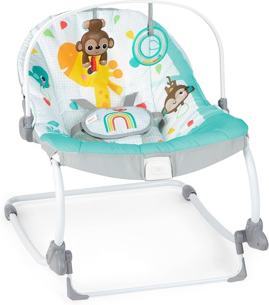 Baby Bouncer - Schommelstoel Kinderstoel - Ontspanning Spelen - Verstelbare Vibratie - Tot 18 kg - Wild Vibes