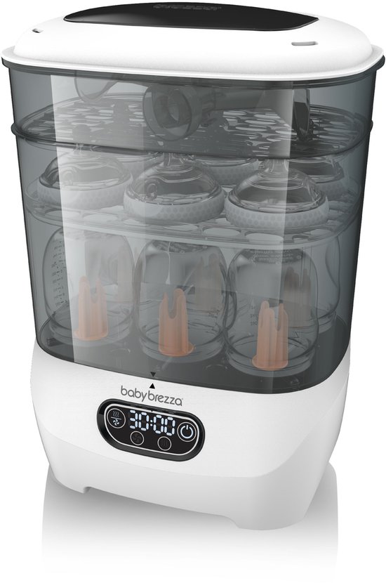 Baby Brezza Sterilizer Dryer Advanced – 2-in-1 Flessen Sterilisator & Droger – 8 Flessen van Merkloos