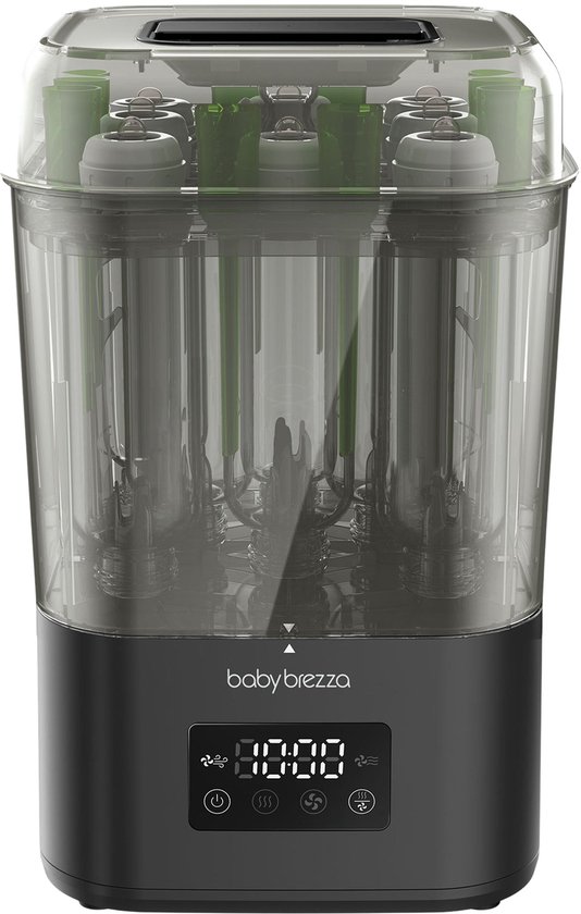 Baby Brezza SuperQuick Sterilizer Dryer – Flessen Sterilisator & Droger – Klaar in 10 minuten – Zwart van Merkloos
