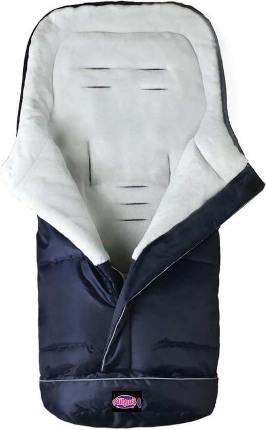 Baby Bunting Bag - Voetenzak Kinderwagen - Warm Houden - Waterdicht & Universeel - 94x48 cm - Marineblauw
