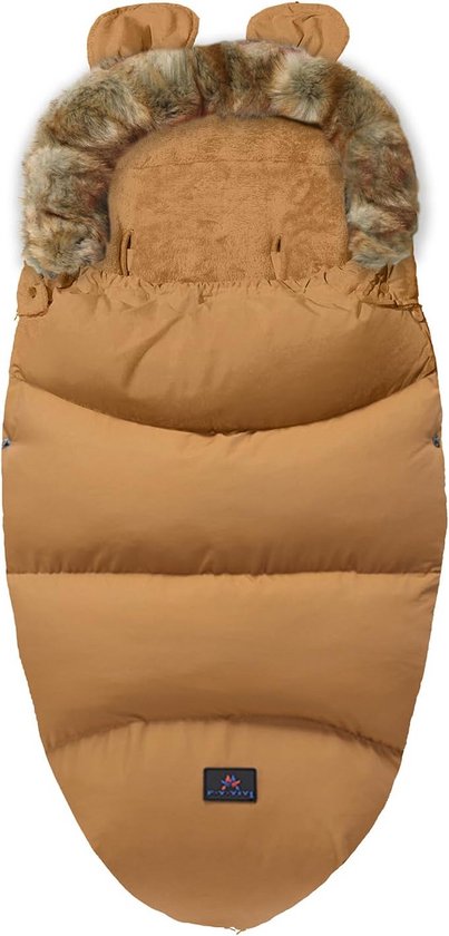 Baby Bunting Voetenzak - Kinderwagen Zak - Warm Blijven - Dubbele Rits - 100x46 cm - Bruin