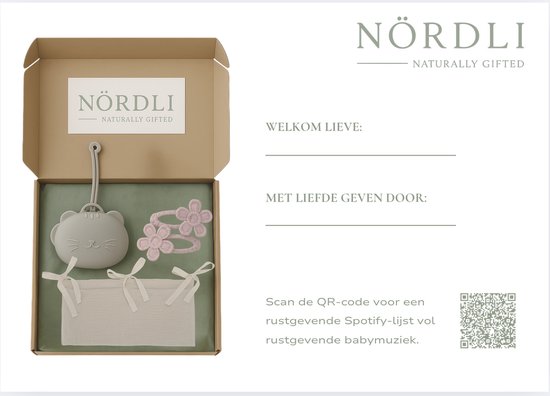 Baby cadeaubox – Babycadeaubox – Brievenbusformaat – Kraamcadeau - Minimalistisch – Scandinavisch design - Nördli Naturally Gifted van Merkloos