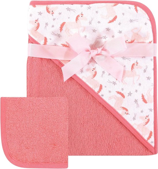 Baby Capuchonhanddoek - Washandset - Baby Baden - Superzacht - 91 x 76 cm - Eend Print
