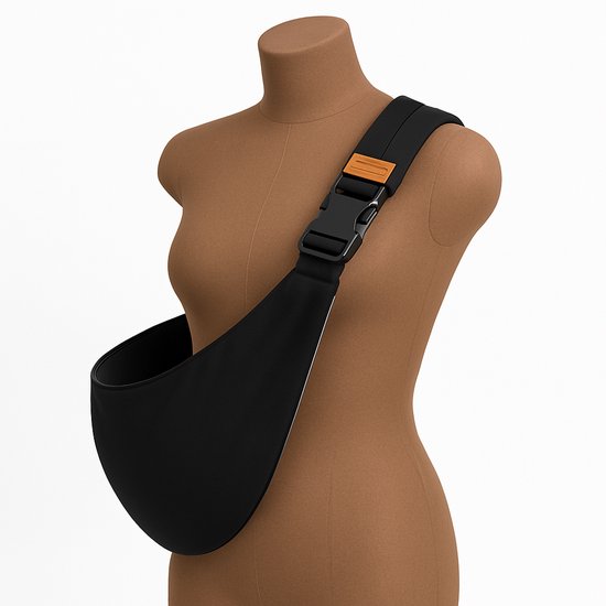 Baby Carrier - Draagdoek - Peuter draagzak - Buikdrager - Eenvoudig - Ergonomisch - Verstelbaar - Stijlvol - Zwart van AyeSmart